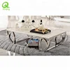 Modern design metal marble top coffee table C380