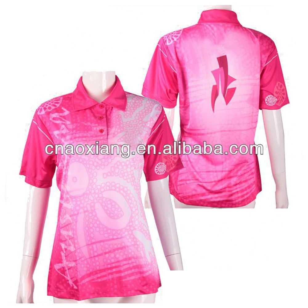ladies pink polo shirt