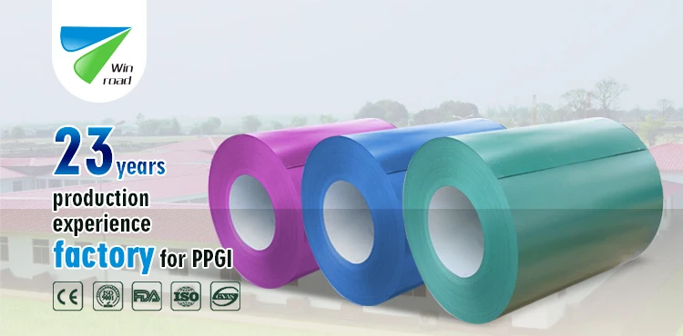 PPGI coils, Color Coated Steel Coil, RAL9002/9006 Prepainted Galvanized Steel Coil Z275 / Metal