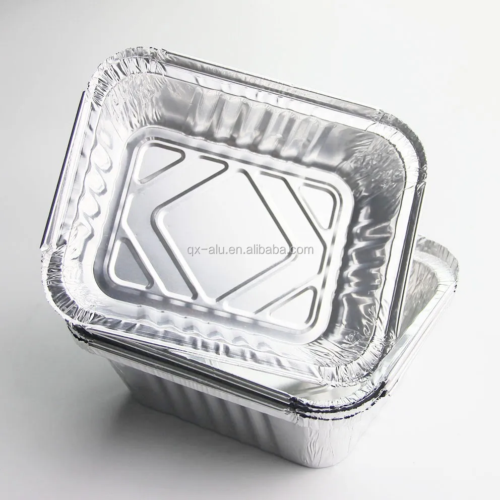 Hot Sale Disposable Food Packaging Aluminium Foil Containers / Tray
