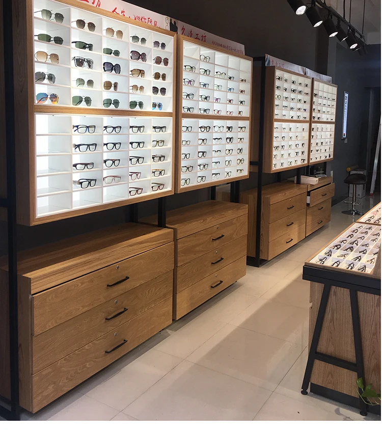 Modern Eyewear Display Counter Eyeglasses Kiosk Furniture
