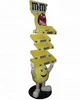 Hot sale candy cartoon image display rack used in supermarket for promotion,fashion design snack stand