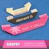 custom garment accessory shirt snap buttons badge clothing hang tag woven label satin ribbon
