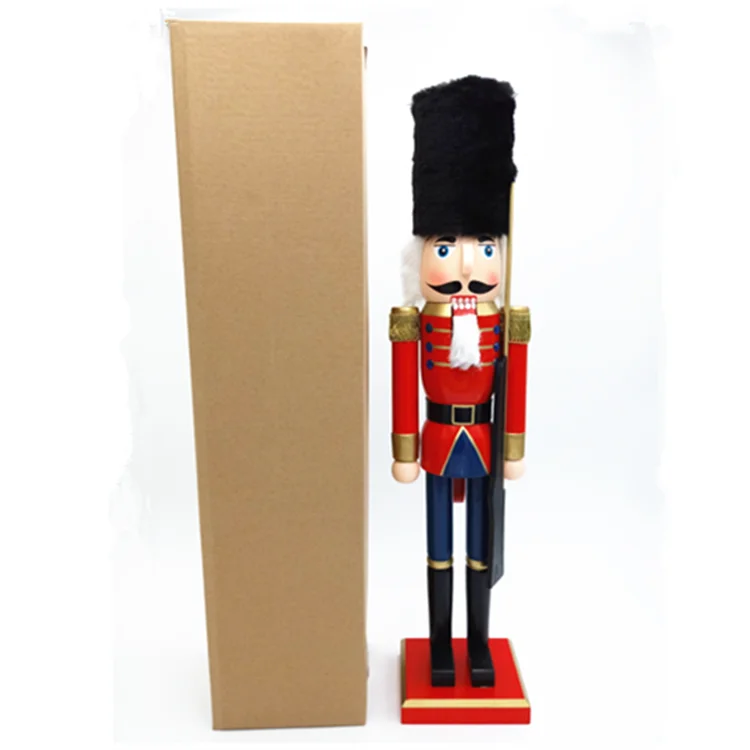 2017 Christmas Ornament Indoor Wholesale 6ft Life Size Wood Nutcracker