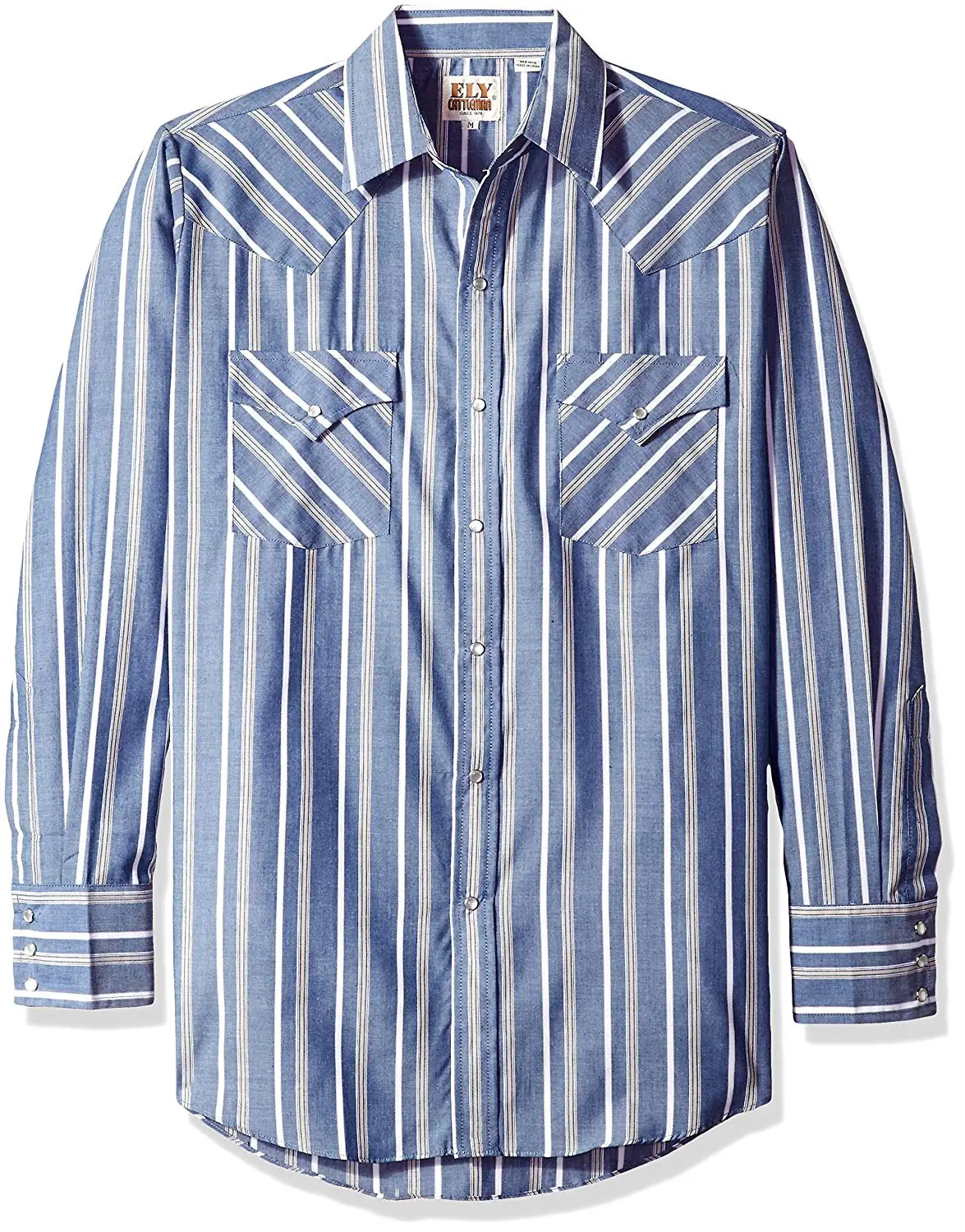Ely /& Walker Mens Short Sleeve Stripe Western Shirt