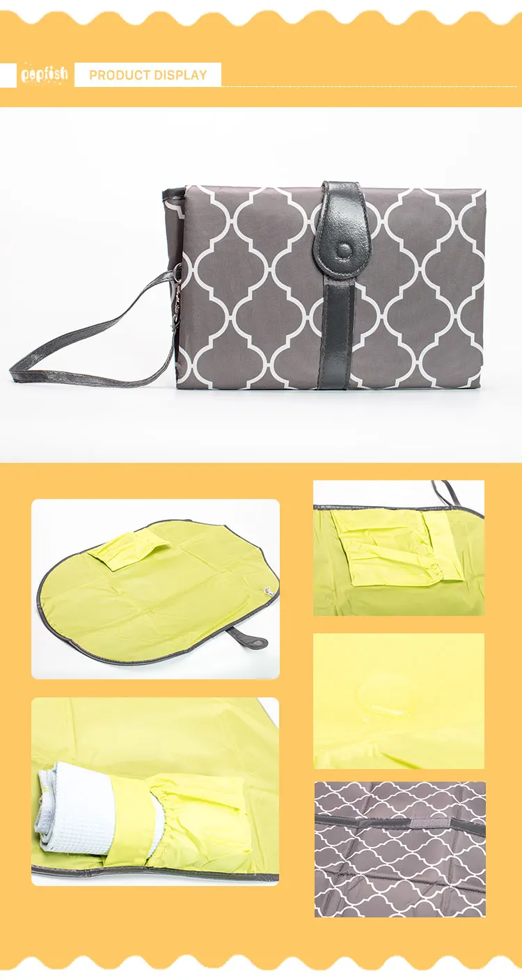 Popfish Waterproof Foldable Baby Changing Pad Portable