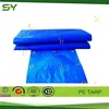 Truck PE Tarpaulin in bales, PE Tarpaulin with PP rope in hem, 180GSM PE GREEN TARPAULIN