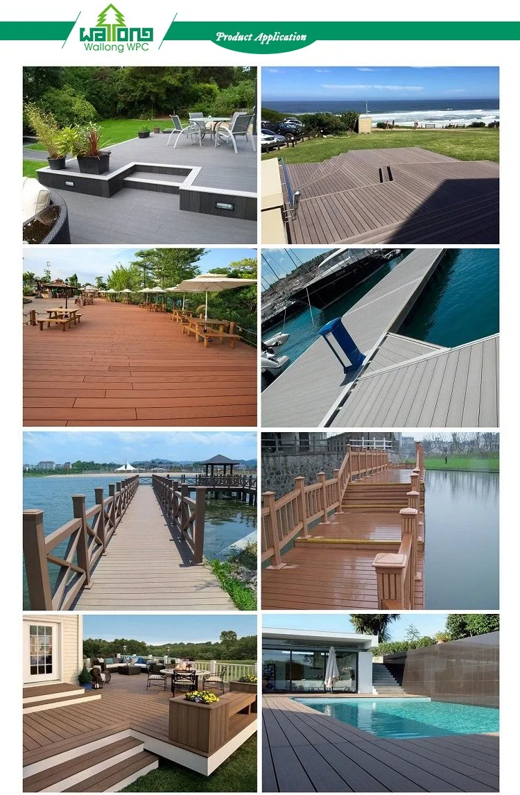 Modern style no splinter highly impact resistant wpc wood floor for boat