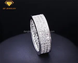 Factory supply 2016 dubai fashion jewelry wedding ring 925 silver ring design diamond ring