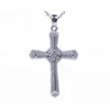2015 micro-pave setting 925 sterling antique silver cross pendant,large silver cross pendant