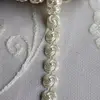 Wholesale 10Yard/Roll Flat Back Flower Pearl Bead String Trim Ribbon DIY Crafts Wedding Party Decoration