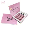 Creat Own Brand private label 3pairs false lashes glue applicator set Cotton Band wispy dramatic fluffy mink eyelashes book kit