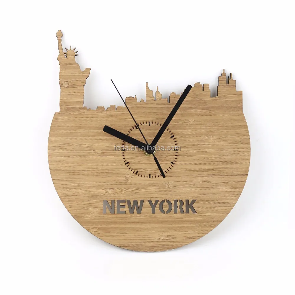 Home Decor Wood Wall Clock - Buy Wood Crafts Wall Clocks,Home Goods