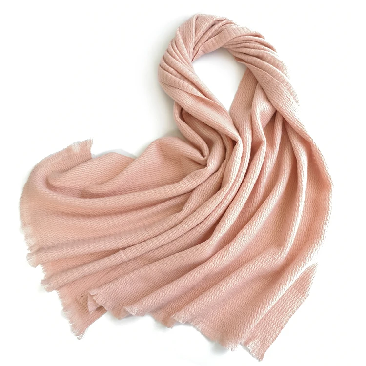 2019 Knit Cashmere Crochet Cable Women Wool Knitted Shawl Ladies Scarves Pashmina Knitted Scarf