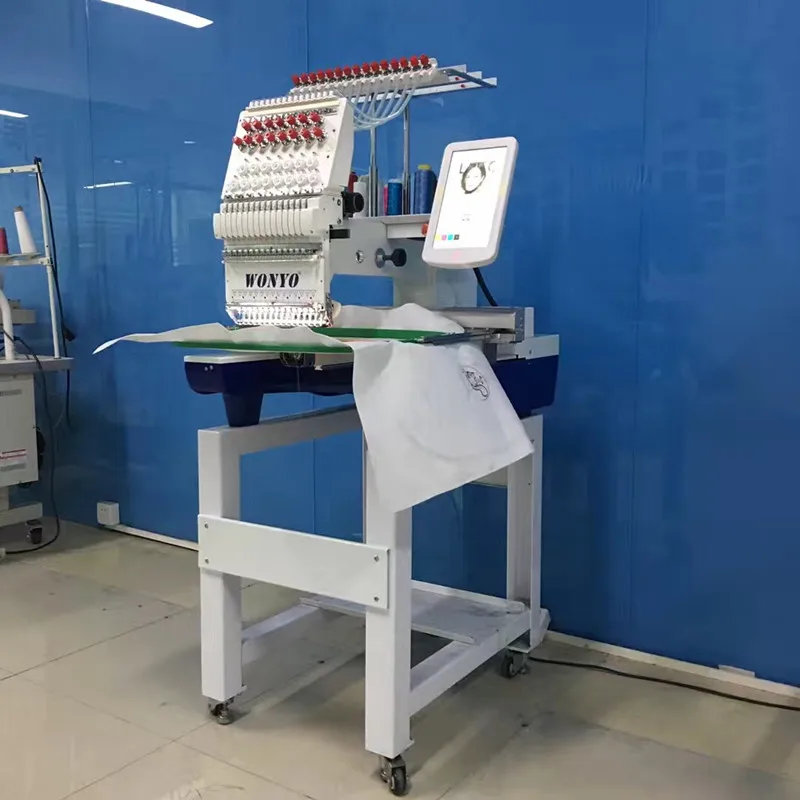 Cap T Shirt Embroidery Wonyo Single Head Embroidery Machine For Aari