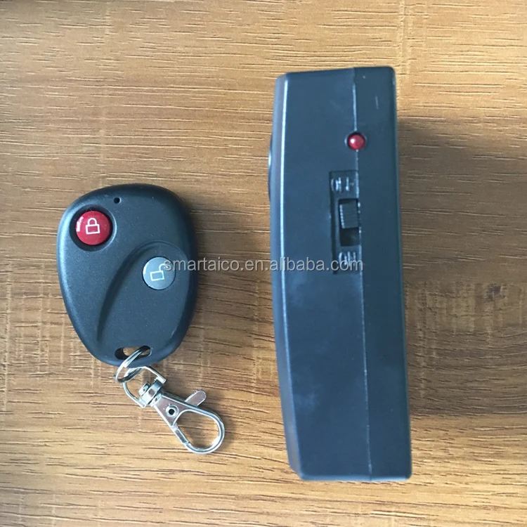 Vibration Activated 120db Antitheft Security Alarm With Remote Control Keychain Buy Alarm