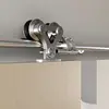 Easy and quick mount soft-close heavy duty sliding door tracks and rollers hardware system