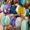 XULIN Agate Slices Wholesale Natural Gemstone Beads Irregular Shape Mix Color 40mm Large Agate Slice For Lucky Pendant