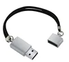 Metal silicon braclet usb 2.0 8gb/16gb flash disk wristband with high quality