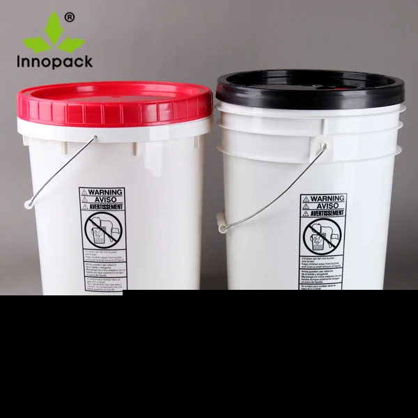 Food Grade 5 Gallon Pp Plastic Buckets With Metal Handle And Lids Buy