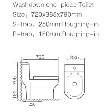 Wholesale blank promotional products sanitary ware one piece toilet prefab toilet bathroom