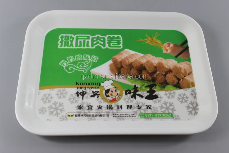 Sales Promotion Ptint Plastic Tray melamine rectangle tray