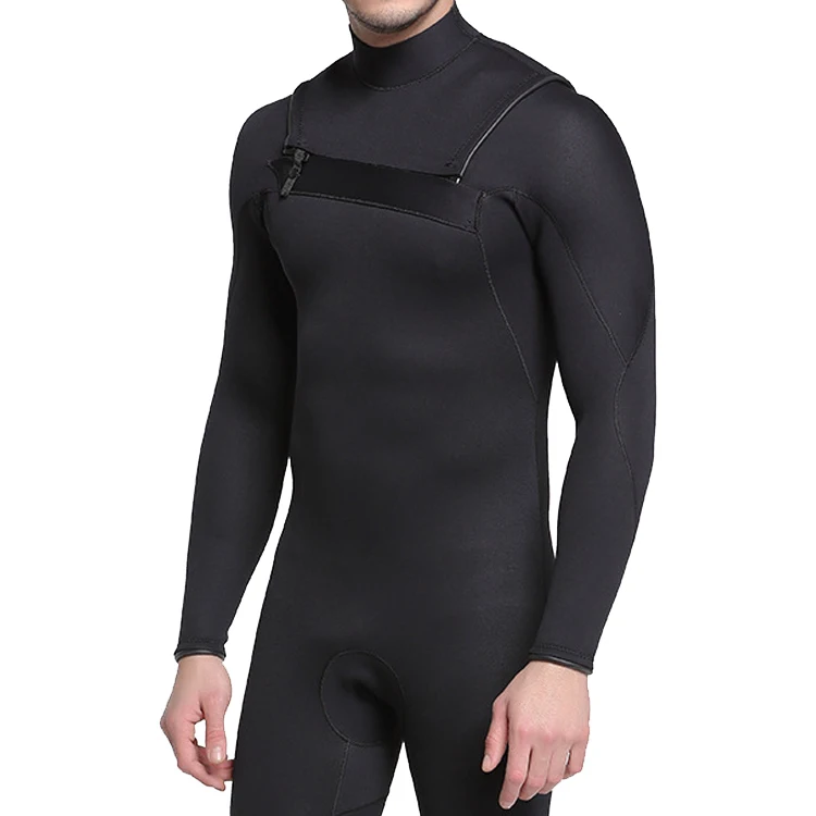 2020 纯黑色高品质潜水服氯丁橡胶潜水服 3 毫米加厚男士潜水服深浮潜