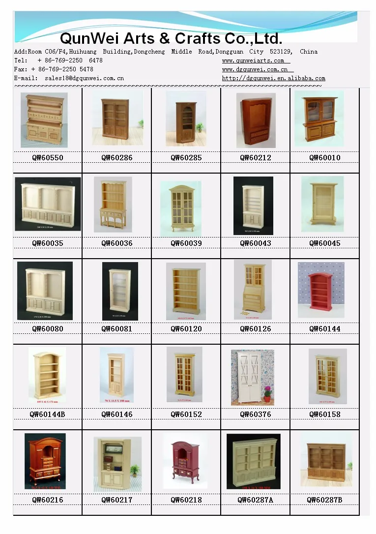 112 Dollhouse Wooden Miniature Living Room Furniture Kitchen