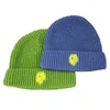 Wholesale custom logo embroidery thick ribbed acrylic beanie hat