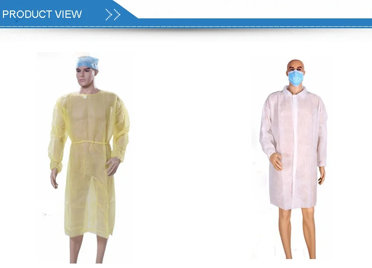 Hot Selling Surgical Disposable Non Woven Visitor Coat Factory