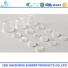 food grade white transparent cap soft flat rubber silicone products