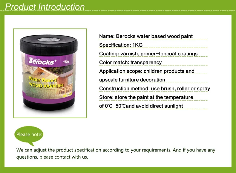 Berocks Exterior Paint Scratch Resistant Water Based Wood Varnish Buy