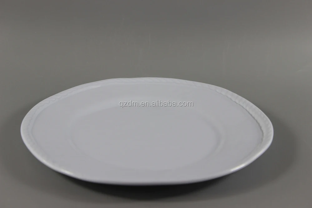 Creative Melamine Dish,White Melamine Round Plate