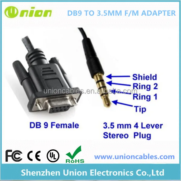 cables male connect usb 2 audio datos 3.5mm cable db9 de Stereo a jack la