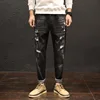 New fashion mens embroidery denim skinny wholesale price ripped jeans in bulk