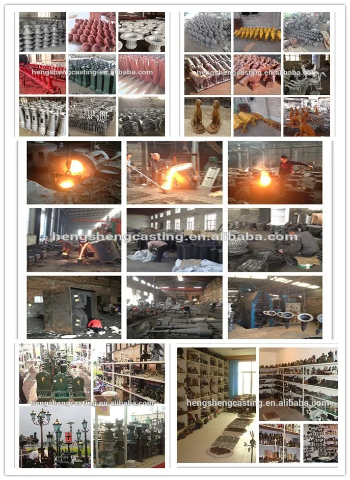 3.6m Calle Antigua De Hierro Fundido Poste De La Lámpara,Poste De