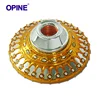 Wholesale Golden Yellow Round Plastic E27 Screw Vintage Lampholder With Switch Wall Light Lamp Bases