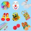 Halloween Performance Props Clown Cosplay Dress Mask Nose Bag Magic Wand Wings For Halloween Party Supplies Clown Dress Up Set