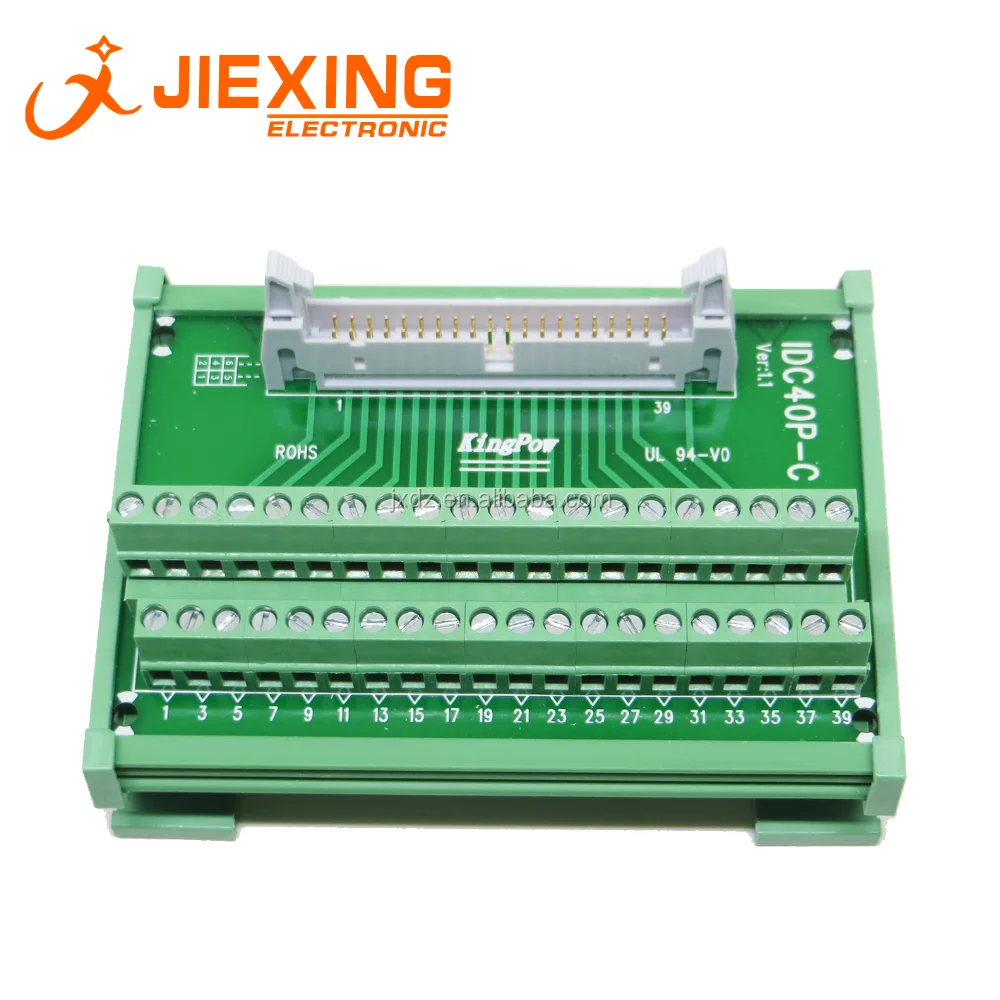 Idc 40pin To Terminal Block 40way Plc Conveter Din Rail Type Idc40p