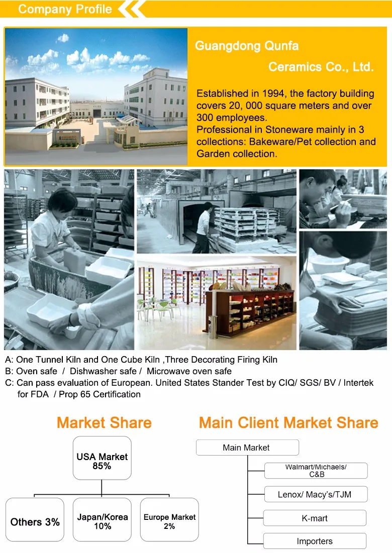 Household Printed Ceramic Baking Dish Bakeware Set With Lid