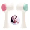 Silicone Facial Cleansing Brush Face Cleaning Massage Tool Double Side