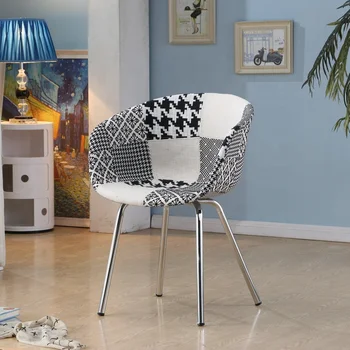 Modern Country Style Living Room Chair With Fabric Covered Seat