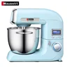 Food Stand Mixer, Hauswirt Master Series HM780, LCD Timer, 1200Watt Strong Power, Low Noise Cast Aluminum 5.5 Liter, Blue