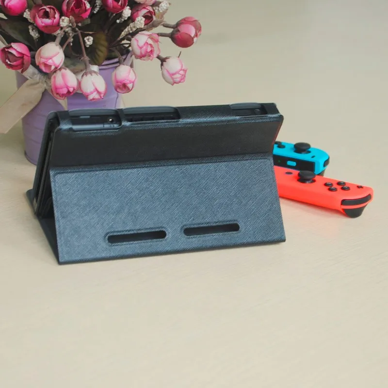 hot sell With Stand PU Leather Cover Case for Nintendo Switch,Game Box for Nitendo Switch