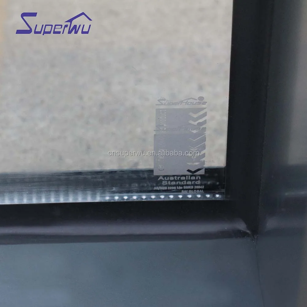 High Quality German Brand Hardware Thermal Break Aluminum Fixed Window Double Glazed Windows
