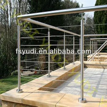 Außen Edelstahl Deck Draht Geländer - Buy Deck Draht Geländer,Stahl