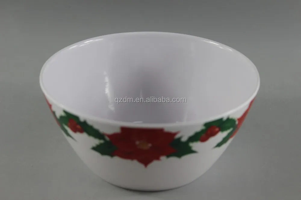 Christmas Design Melamine Salad Bowl For Promotion