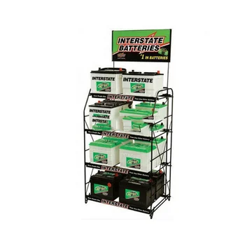 Custom Free Standing Metal Wire Car Battery Display Stand Rack - Buy