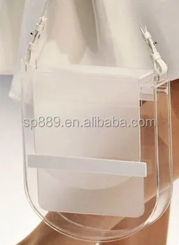 clear hard purse