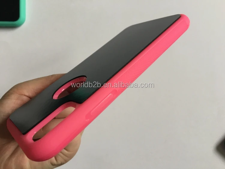 Magical Nano Sticky Anti Gravity Phone Case for iPhone Xs with Dust-proof Sticker